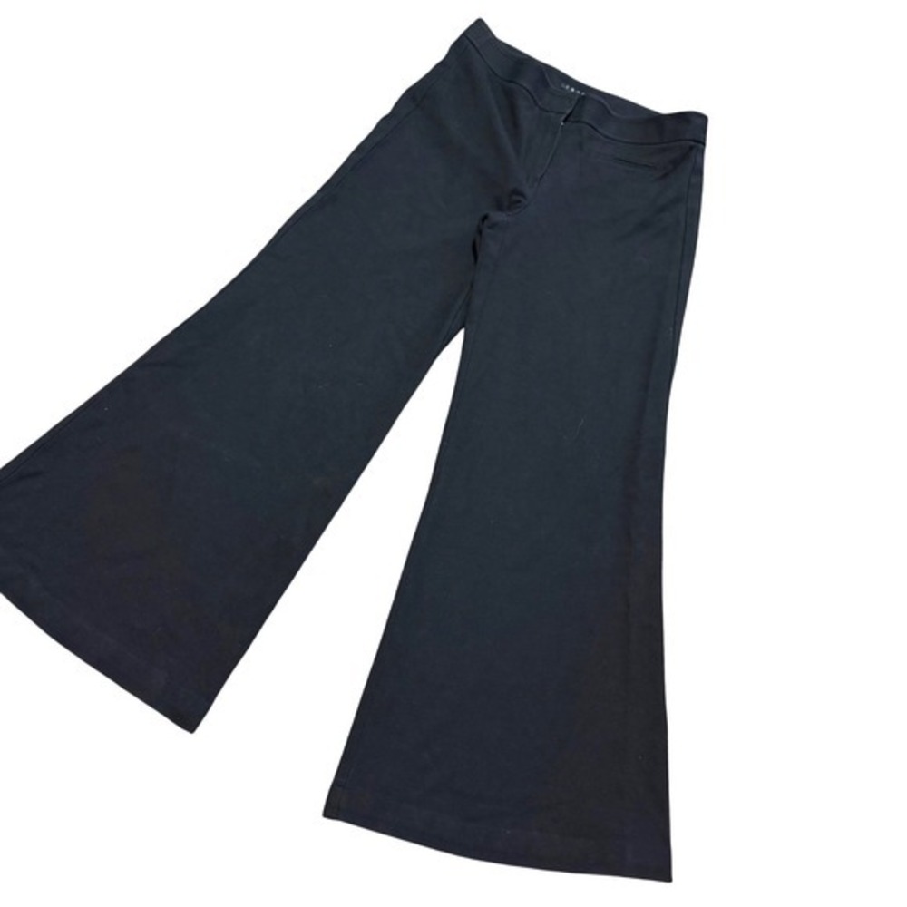 Theory women's Black Wide Leg flare Palazzo Pants 6 luxury wardrobe capsule base